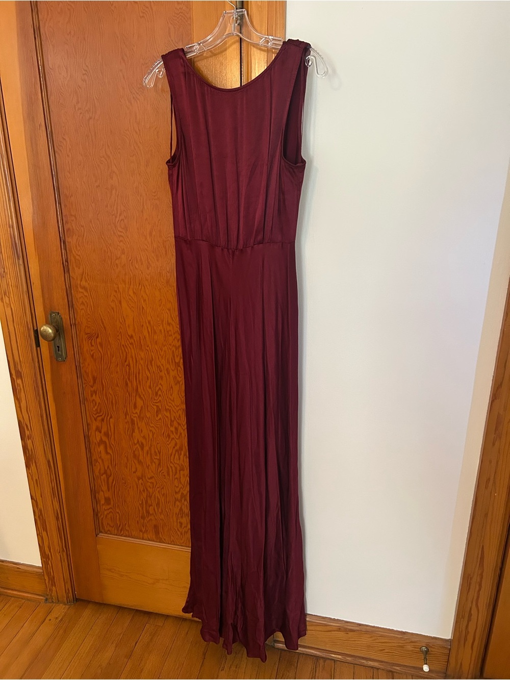 BHLDN Ghost London Sleeveless Burgundy Maxi Gown